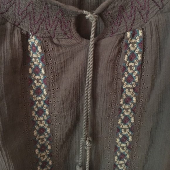 Vintage America Tops - Vintage American jeans boho shirt